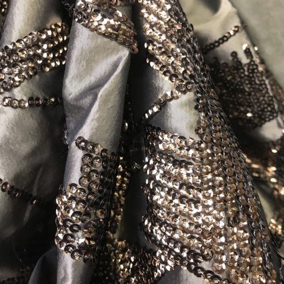 Womans per se Sage Silk Pleated skirt with Sequins - Picture 5 of 7